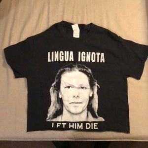 Lingua ignota crop top
